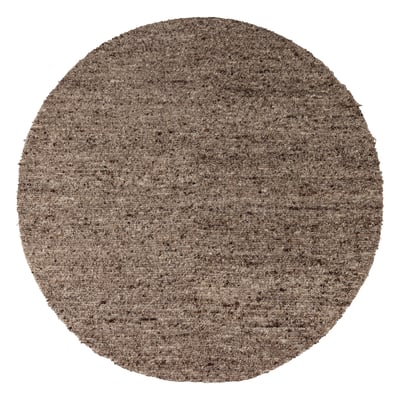 Tapis rond en laine melange EFIA WOOOD