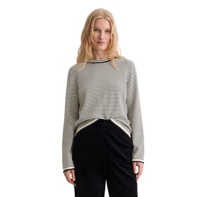 Pull à rayures milleraies regular en pur coton bio MARC O'POLO