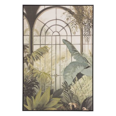 Toile peinte encadrée rectangulaire JANINE ATMOSPHERA