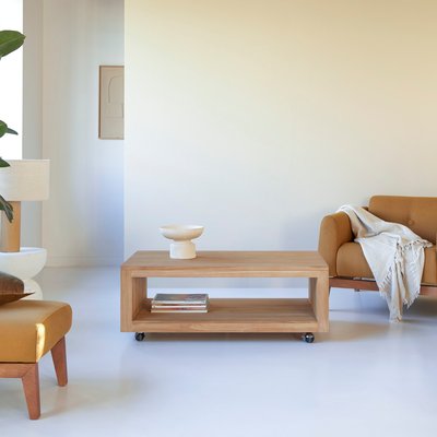 Table basse rectangulaire en teck massif ANOA TIKAMOON