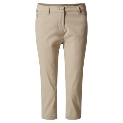 Pantacourt beige femme La Redoute
