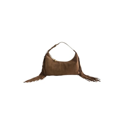 Sac bandoulière à franges en daim n. premium NEXT