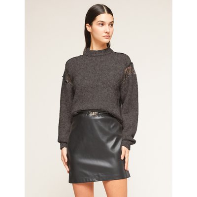Pull en FIL mélangé avec inserts en dentelle sur les épaules MOTIVI