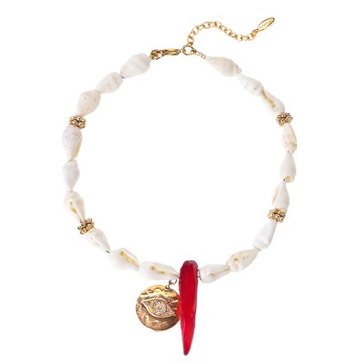 Bracelet de cheville ajustable avec coquillages en résine ELIOT HIPANEMA
