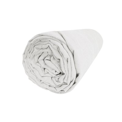 Drap housse en lin lavé bonnet 30cm, NATURELLEMENT LIN BLANC CERISE