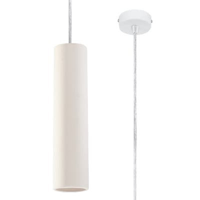 Suspension Céramique Blanc GU10 1 Nancy EDEN