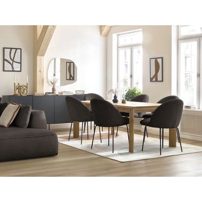 Lot de 2 chaises velours côtelé, LALIE BOBOCHIC