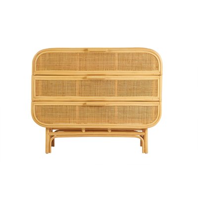 Commode en rotin 3 tiroirs L100 cm LUWAK MILIBOO