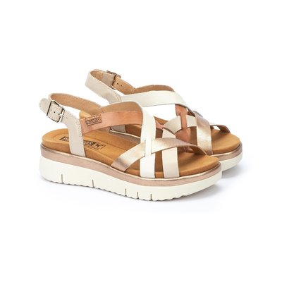 Sandalias de cuña de piel Palma PIKOLINOS