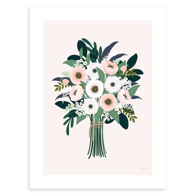 Affiche encadrée bouquet d'anémones WONDERLAND LILIPINSO