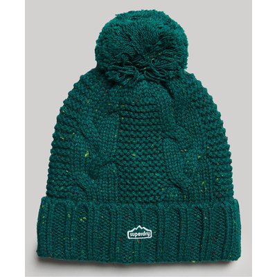 Bonnet à pompon en mailles torsadées SUPERDRY