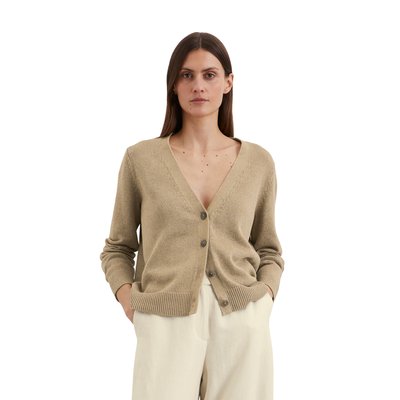 Cardigan relaxed en mélange coton organique-lin MARC O'POLO