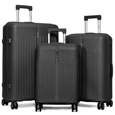 Lot de 3 valises rigides dont une valise cabine TSA CACTUS