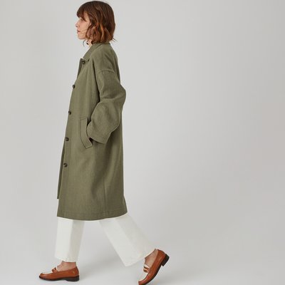 Manteau oversize kaki outlet