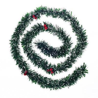 Guirlande de Noel 6 plis Baies rouge ATMOSPHERA