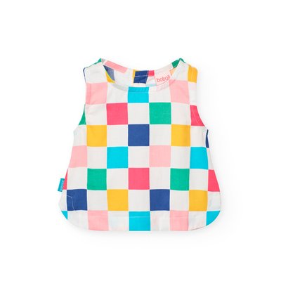 Top en coton avec imprimé carreaux BOBOLI