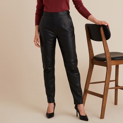 Pantalon 7/8ème, en cuir de mouton ANNE WEYBURN