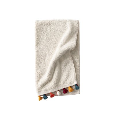 Drap de bain coton ECLATS CARRE BLANC