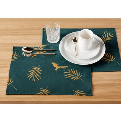Lot de 2 sets de table anti-tache Cancun SO'HOME