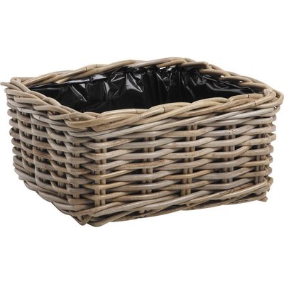 Jardinière carrée en poelet gris 23 cm AUBRY GASPARD