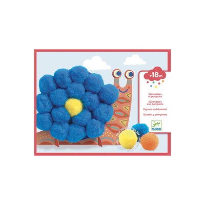 Pompons à coller DJECO