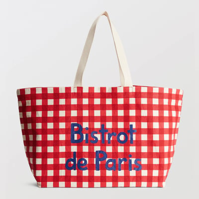 Tote bag imprimé en coton BIO GOTS MONOPRIX