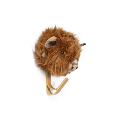 Patère peluche VACHE HIGHLANDE WILD AND SOFT