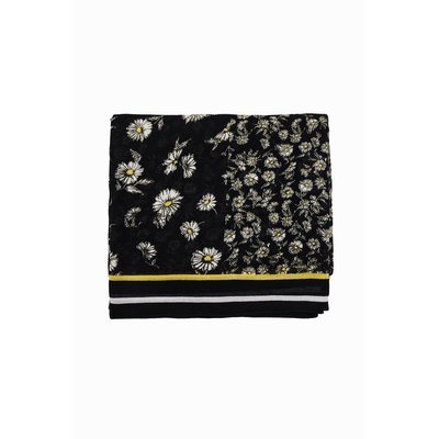 Desigual - Foulard rectangulaire patchwork marguerites DESIGUAL