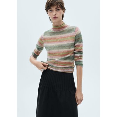 Pull-over rayé col roulé MANGO