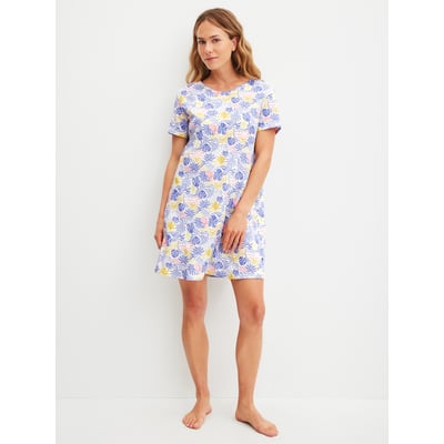 Chemise de nuit manches courtes Coton COASTAL DREAMS CALIDA