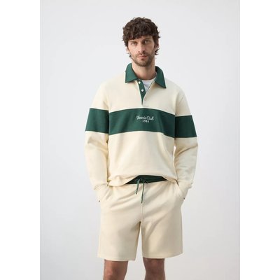 Sweat polo rayures 100 % coton MANGO MAN