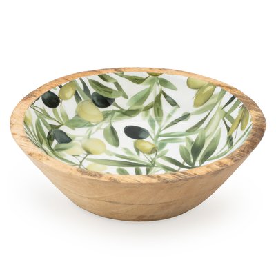 Large Olives Mango Wood Serving Bowl SO'HOME