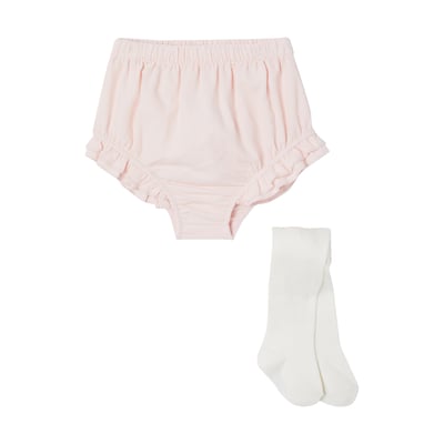 Ensemble bloomer et collants naissance VERTBAUDET