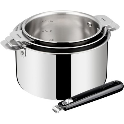 Batterie de cuisine Esperta triply 3pcs + poignée LAGOSTINA