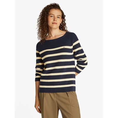 Pull col rond manches longues marinière TOMMY HILFIGER