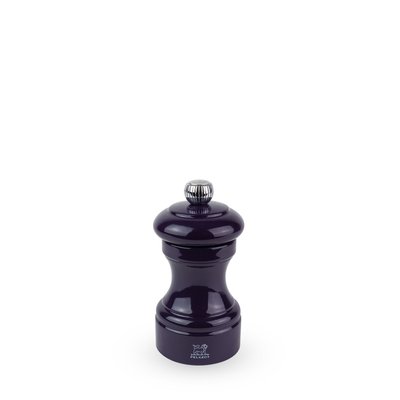 Moulin à sel manuel en bois laqué, aubergine, 10 cm - 4' Bistro PEUGEOT