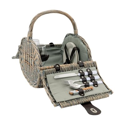Panier pique-nique 2 personnes osier gris AUBRY GASPARD