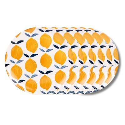 Assiette à dessert   21 cm (lot de 6)-SICILIA TABLE PASSION