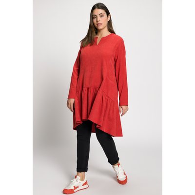 Robe en velours côtelé, ligne A, col tunique ULLA POPKEN