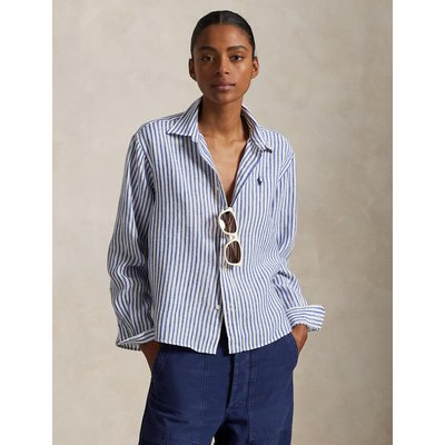 Chemise en lin à rayures, manches longues POLO RALPH LAUREN