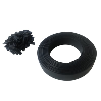 Lot de 10 kits lamelles occultantes PVC avec clip de fixation pour grillage rigides TOILINUX