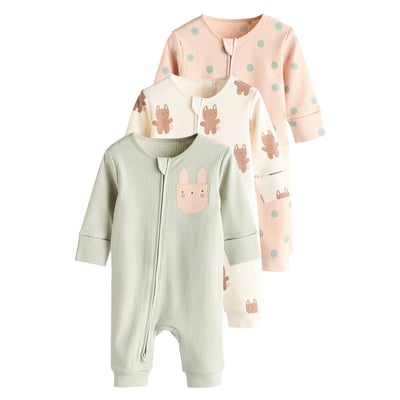 NEXT Lot De 3 Dors-Bien Bébé à Zip Double Sens - Pyjamas Confortables Et Pratiques