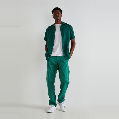 Pantalon chino straight en coton BIO MONOPRIX