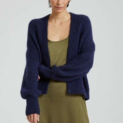 Gilet col chale femme sale