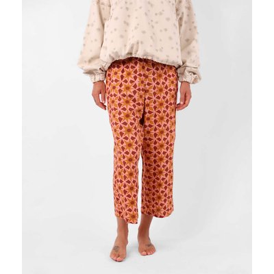 Pantalon elastiqué en lin imprimé AZULEJO OXBOW