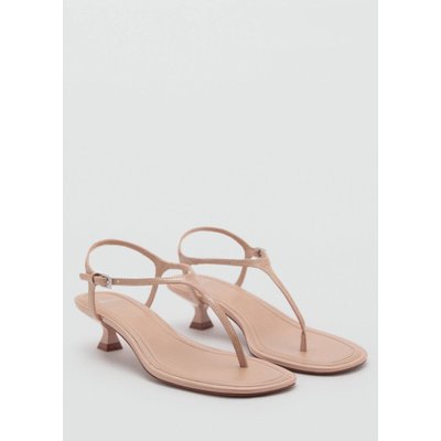 Sandales lanière talon kitten heel MANGO
