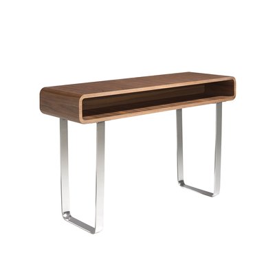 Console en noyer et acier chromé ANGEL CERDA