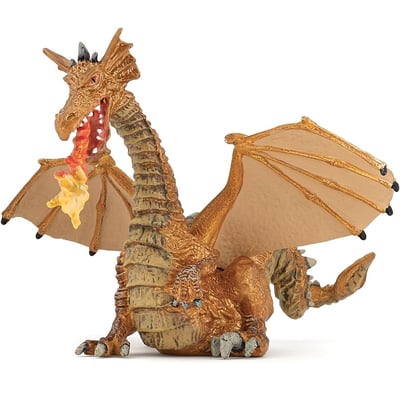 Figurine Dragon or avec flamme PAPO