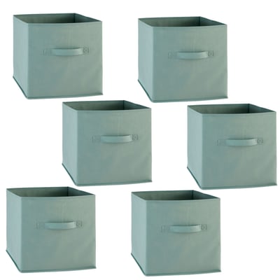 Lot de 6 boîtes de rangement en tissu MIX N' MODUL TOILINUX