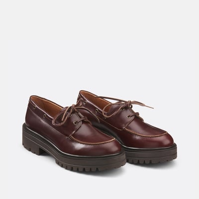 Mocassins bateau en cuir, Angelus JONAK